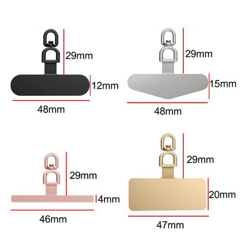 Phone Lanyard Patch 360° Rotatable Phone Clip Lanyard Replacement Metal Gask _ha - Zdjęcie 3 z 62