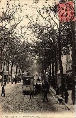 CPA NICE Avenue de la Gare (374949)