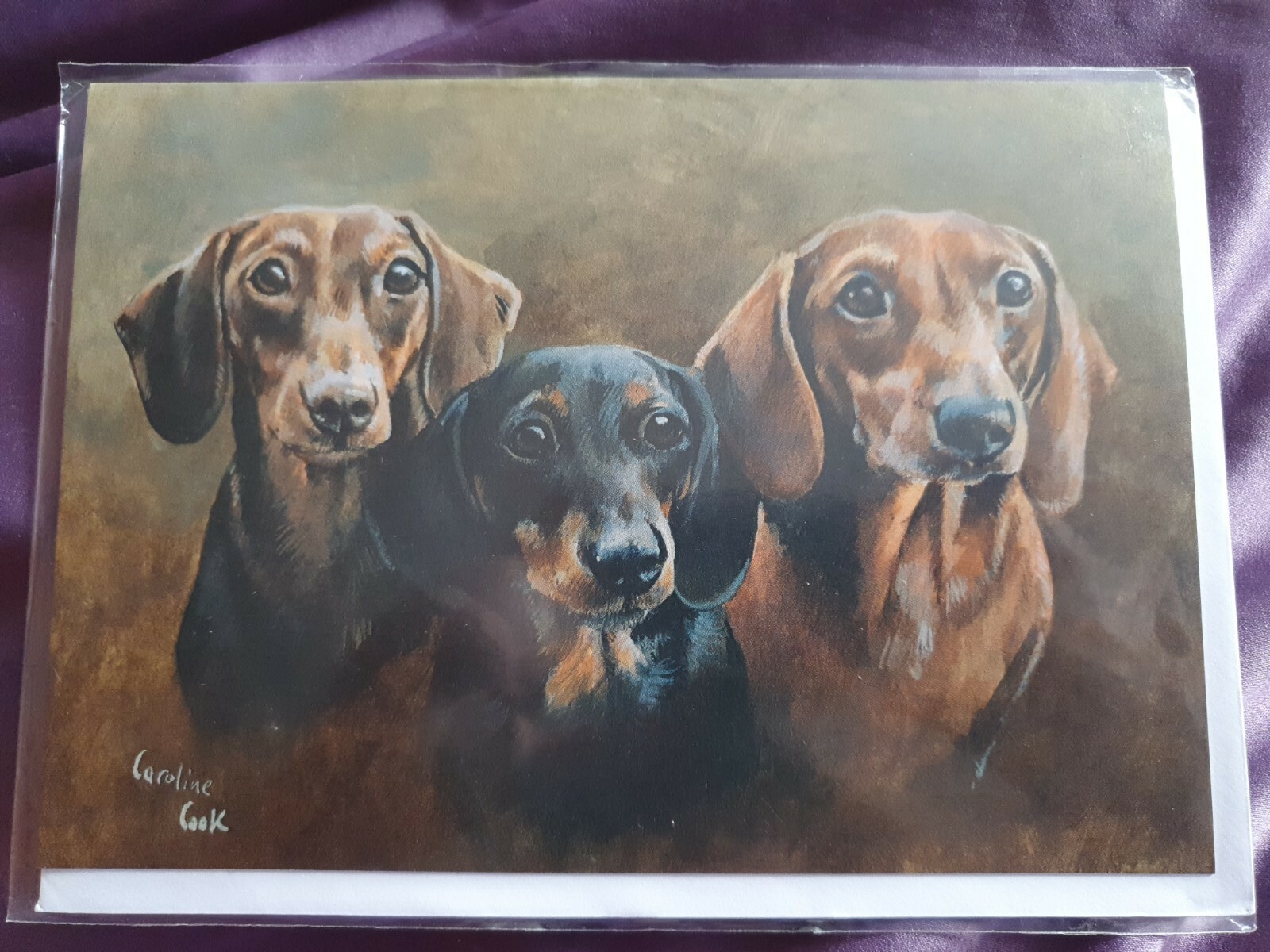 Dachshund greetings card Dachshunds dog birthday card Dachshound Sausage dog
