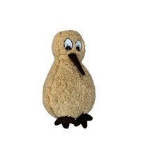 Plush Kiwi Bird Stuffed Animal Toy Beige Brown Made in New Zealand Soft