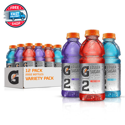 G2 Thirst Quencher Sports Drink, Variety Pack, 20Oz Bottles, 12 Pack,