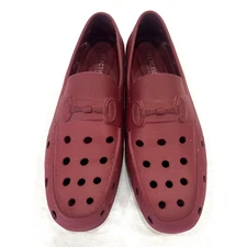 Kenneth Cole Reaction Dawson Eva Bit Mens Rubber Driving Shoes Burgundy Size 11
