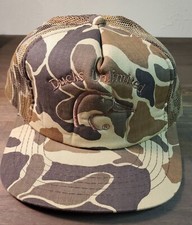 Vintage Ducks Unlimited Camo Snapback Trucker Mesh