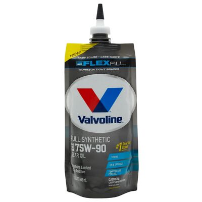 Valvoline FlexFill Full Synthetic Gear Oil 1 QT Pouch 75W 90 Universal Lubricant