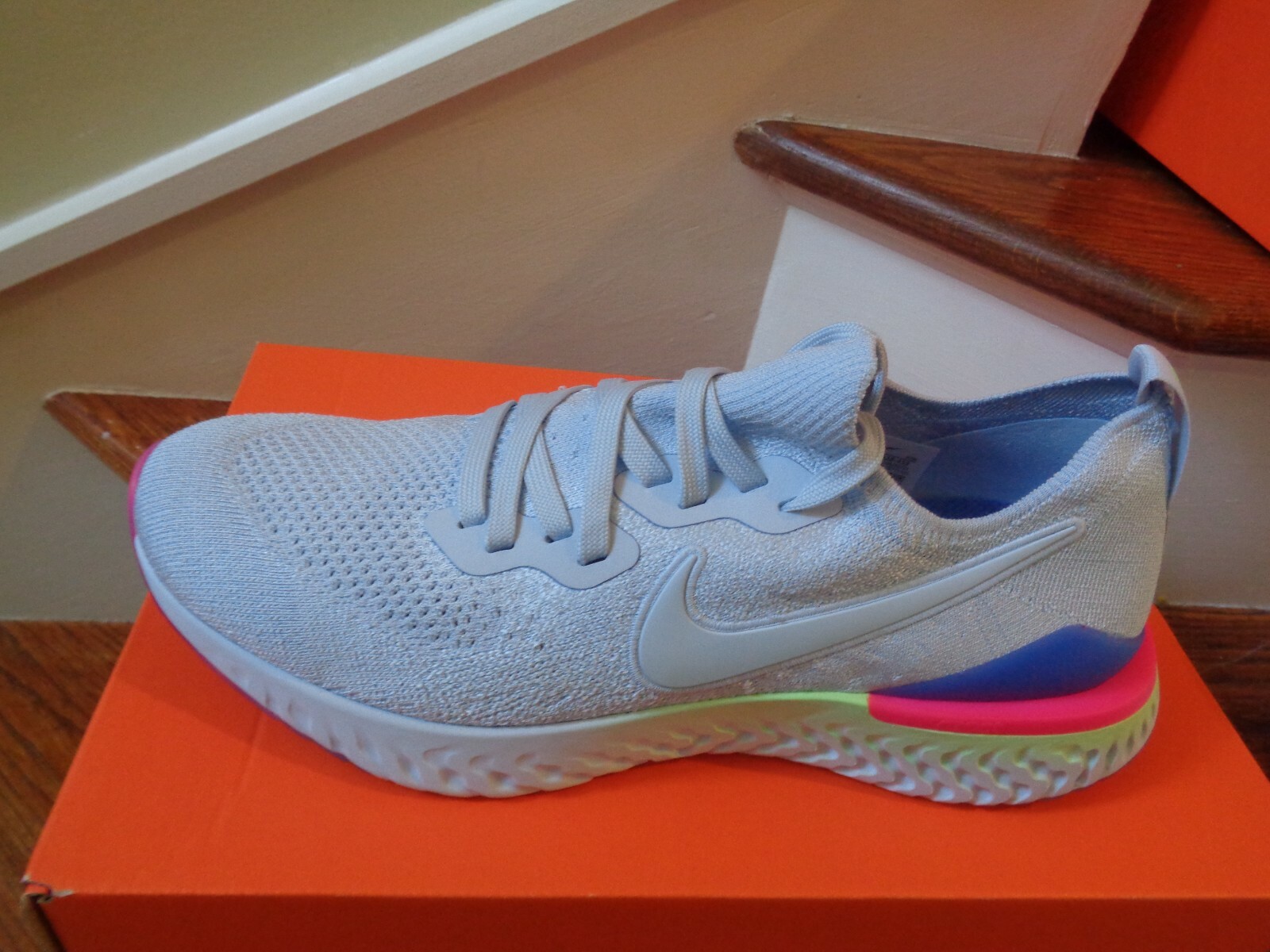 nike epic react flyknit hydrogen blue