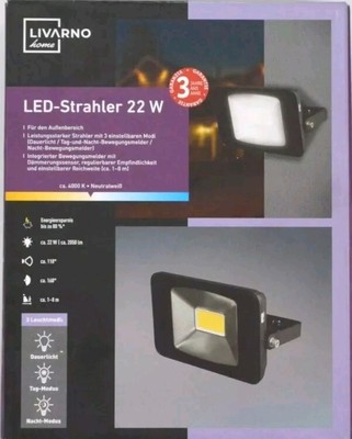LIVARNO Home LED-Strahler LED-Außenstrahler 22 W 427529 2301 