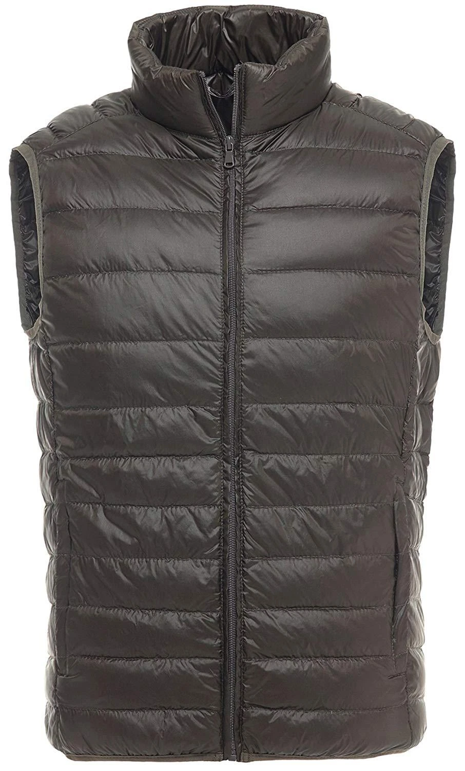 Men's Lightweight Packable Winter Down Puffer Jacket Vest Coat Sleeveless Gilet