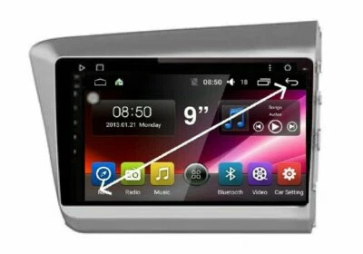 HONDA CIVIC 2012-15 GPS HEAD UNIT BLUETOOTH APPLE CARPLAY ANDROID AUTO +CAMERA