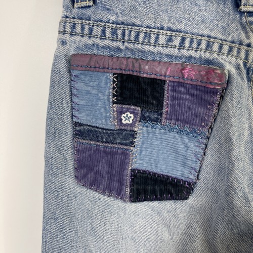 Vintage GAP Youth Girls Clothes SZ 7 Denim Blue Jeans Embroidered Butterfly Y2K - Picture 15 of 20