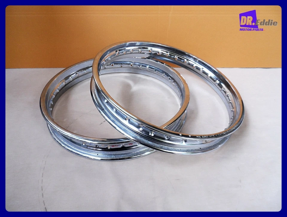 Fit Kawasaki KZ200 A1 A2 1978-1979 Front & Rear Steel  Wheel Rim Set **bi4677** Foto 4 de 4