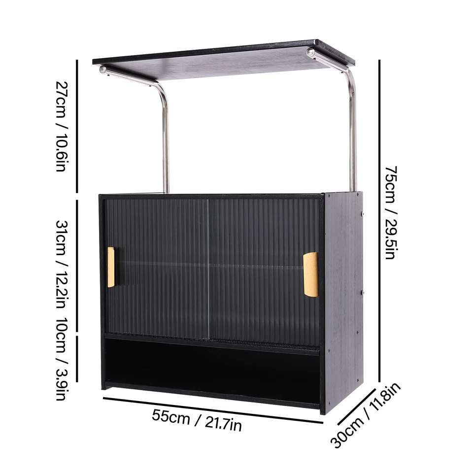 Armario de almacenamiento de despensa de cocina con espacio de almacenamiento para microondas y estantes Foto 2 de 4