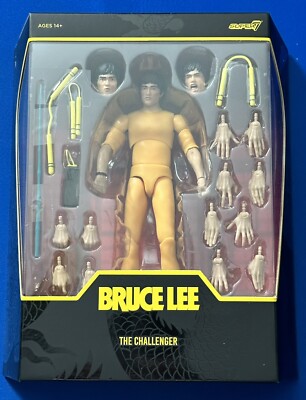Figura de ação Super7 Bruce Lee Ultimates Bruce The Challenger em