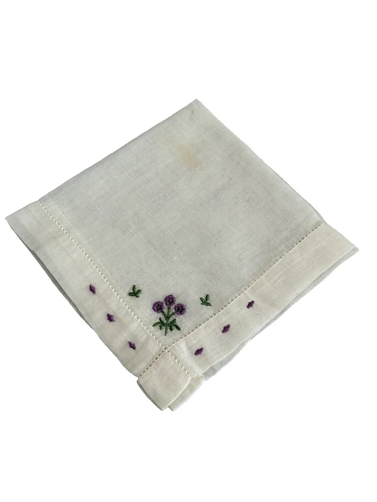 Mezcla de lino Boda Pañuelos vintage Plain & Solid