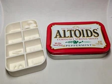 Altoids Tin Weekly Pill Medicine Organizer - Divider Holder Organizer - EDC
