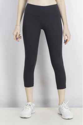 Yogalicious Women Regular fit Training Leggings Capri Black Size XS S M L NWT