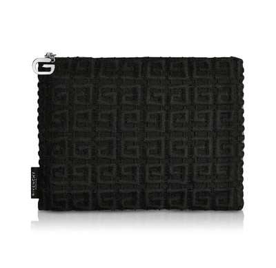 Givenchy Parfums Black Soft Travel Pouch Cosmetic Bag Clutch Limited Edition NIB