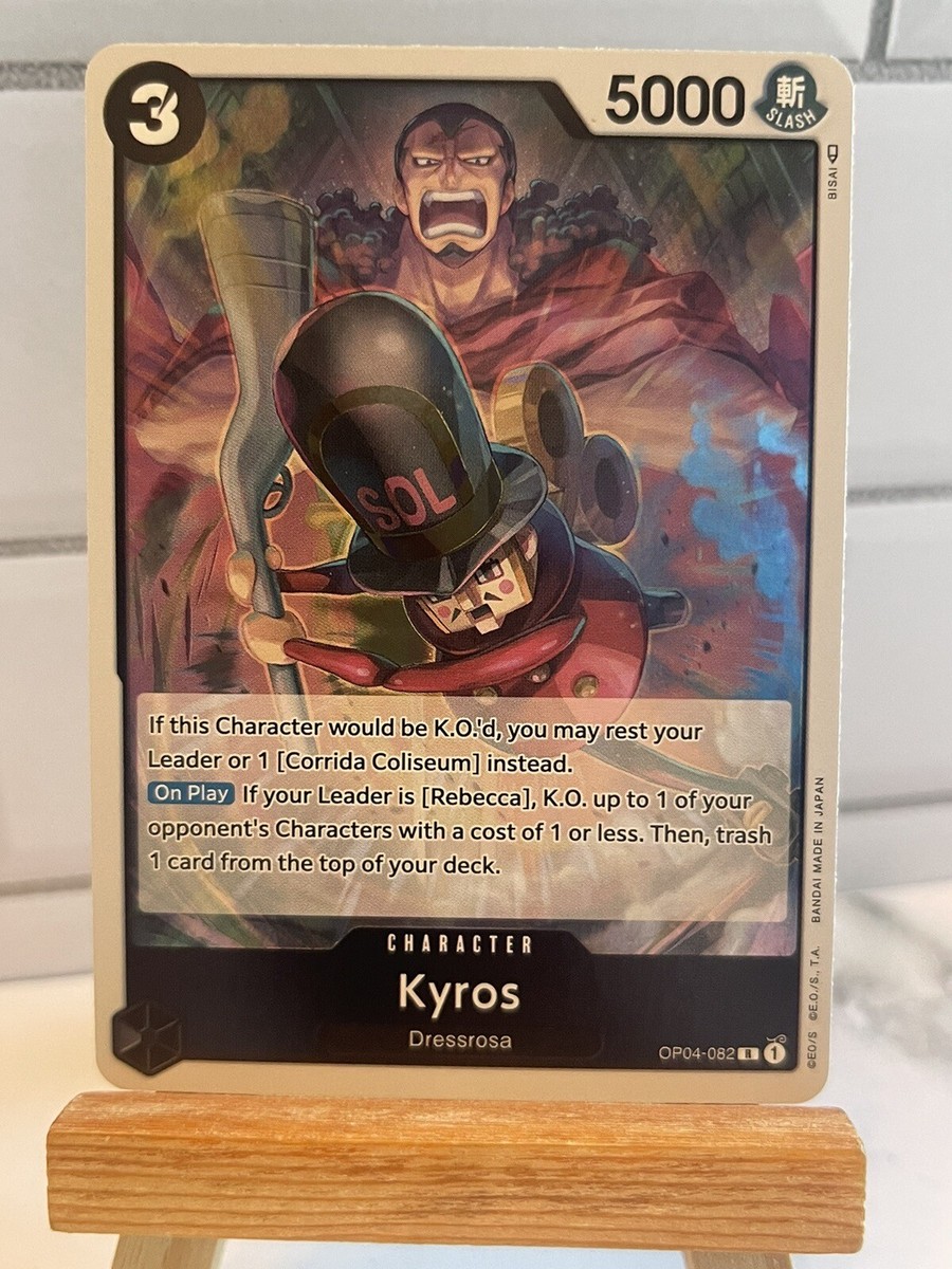 Kyros - OP04-082 - NM - Rare - English OP04 - One Piece TCG | eBay