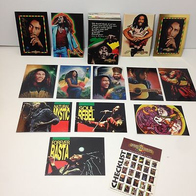 THE BOB MARLEY LEGEND 50th ANNIV 1995 Complete 50 Card Set + ALL
