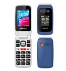 4G Big Button Mobile Flip Phone for Elderly Seniors Blue