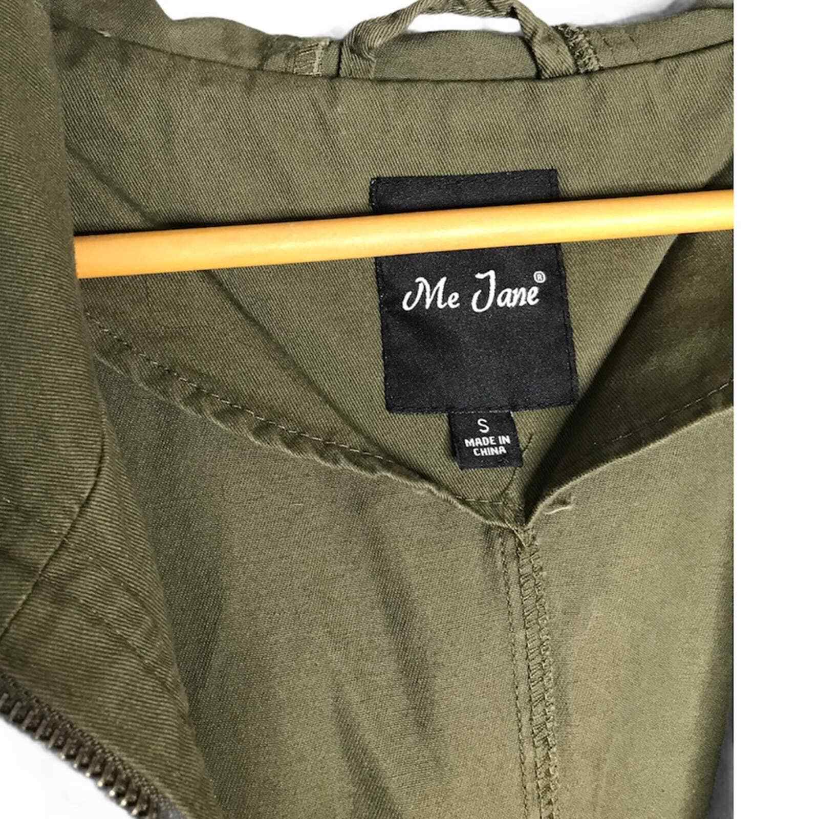 Me Jane | Green Drawstring Waist Utility Jacket - image 9