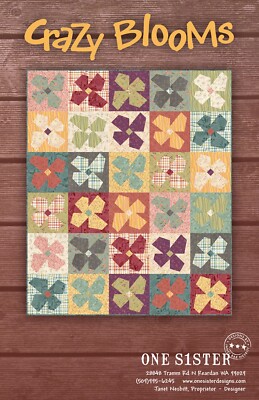 CRAZY BLOOMS pattern by ONE SISTER