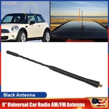 9inch Universal Car Radio AM/FM Antenna Auto Roof Mast Whip Replacement Black