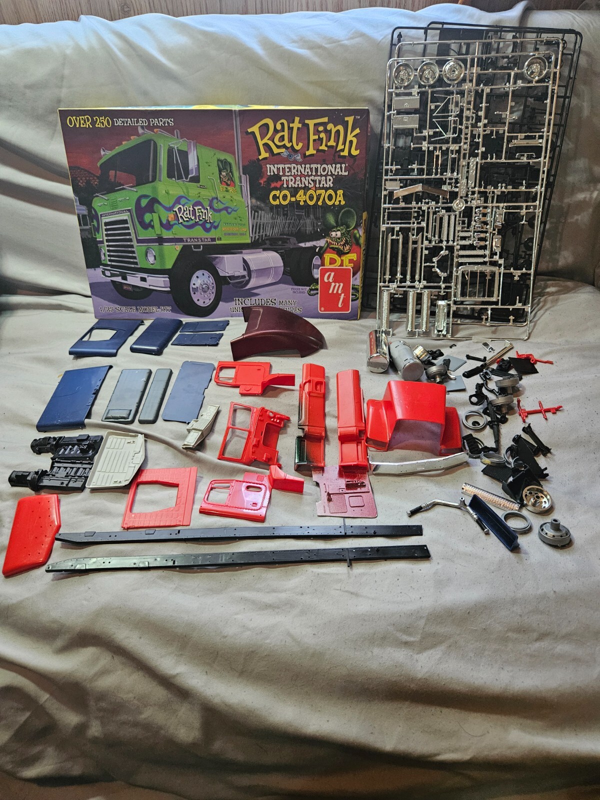 Junkyard salvage semi truck parts lot for restoration or repair-image