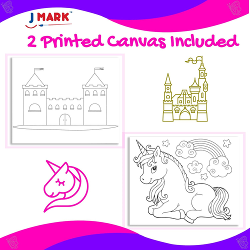 J MARK Kids Painting Set - All Inclusive Acrylic Paint Set for Kids - Safe Paint - Picture 3 of 12