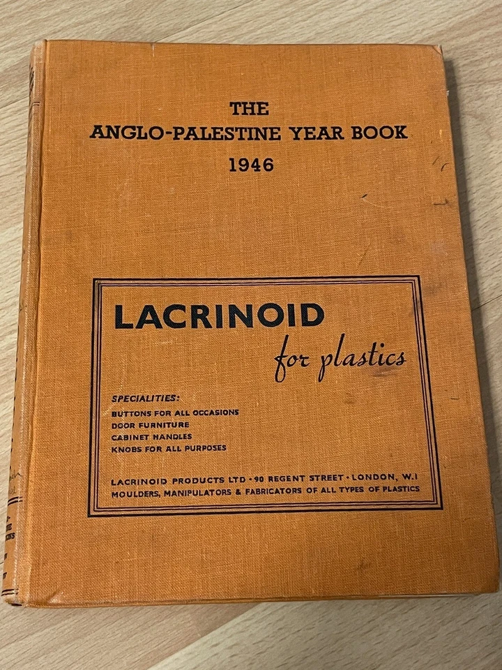 RARE! ANGLO PALESTINE YEARBOOK 1946 Israel Post-WWII Pre-Independence Jewish MAP - Image 3 of 4