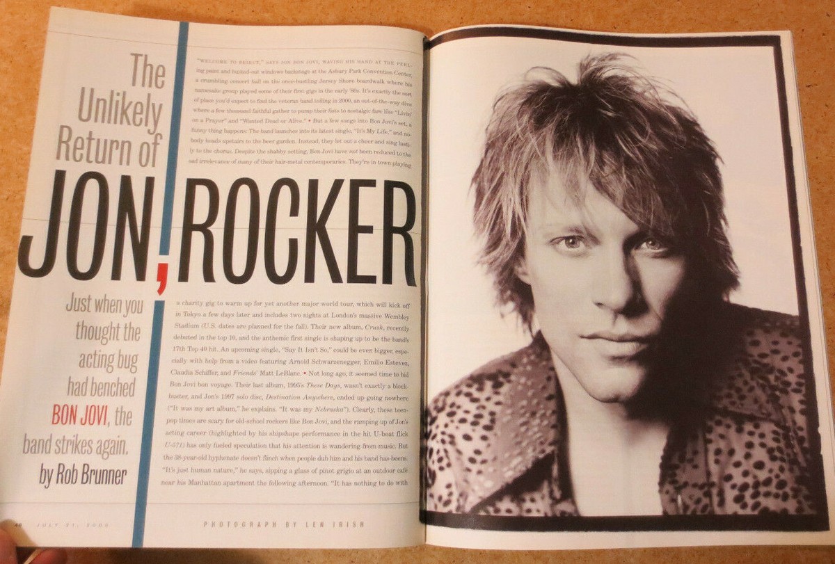 EW Magazine Jon Bon Jovi X-men Hugh Jackson Wolverine