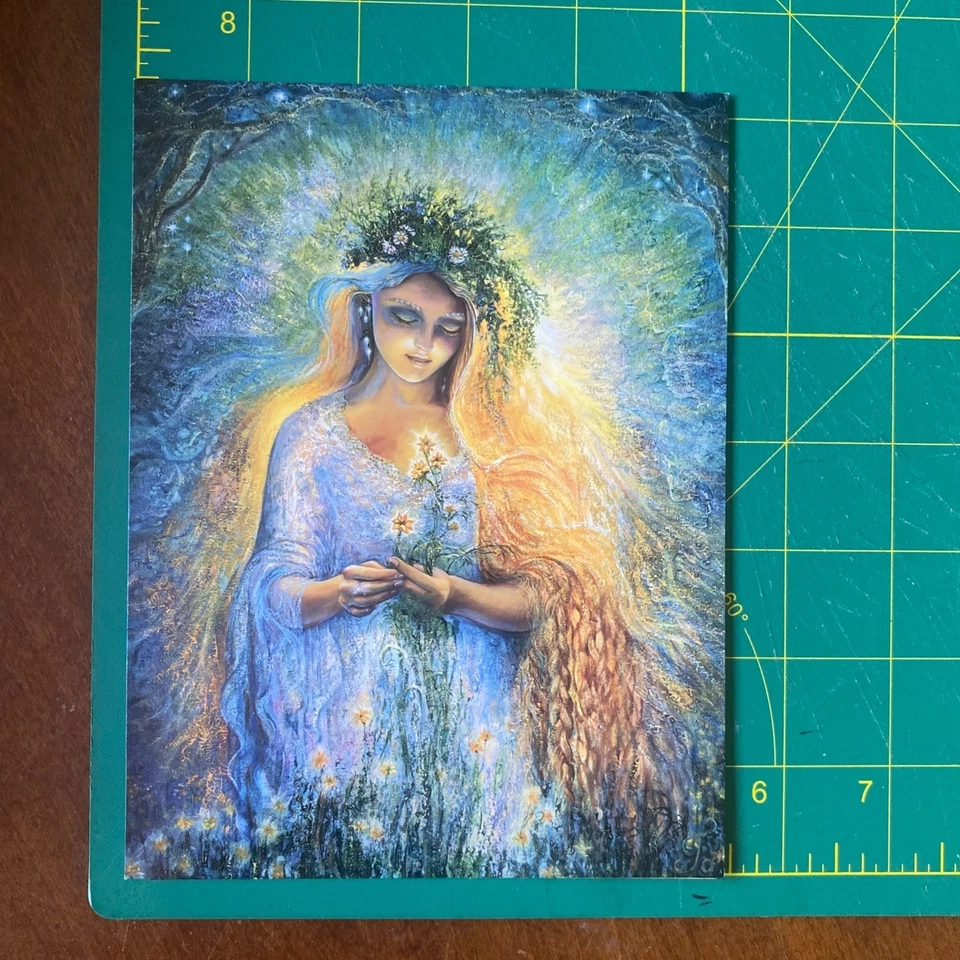 Josephine Wall LADY GALADRIEL Vintage FRIENDSHIP Leanin' Tree Greeting Card +✉ - Image 2 of 4
