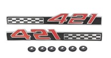 421 Fender Emblem Set For 1966 Pontiac Grand Prix Bonneville Catalina 22