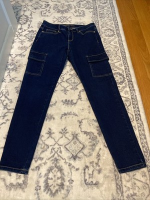 MICHAEL KORS Classic Dark Blue Izzy Skinny Fitted Jeans Size 4