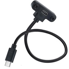 30cm/1FT USB C Extension Cable Type C Male To Female Panel Mount Adapter PC