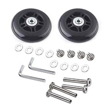 1 Pair Luggage Suitcase Inline Skate Replacement Wheels OD70mm ID6mmxW24mm