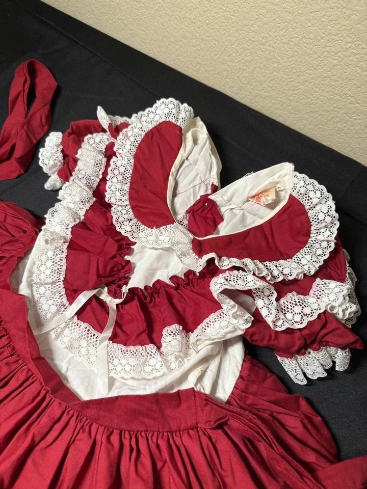 Vestido de fiesta vintage Emmas arco iris círculo completo talla 5 niveles con volantes vestido de concurso Foto 3 de 4