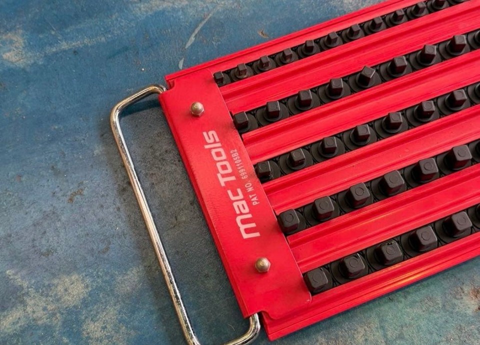 Mac Tools Socket Holder Tool Holder Red 5-Drawer Socket Set MALT USED ...