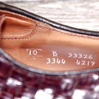 Allen Edmonds CRANDON Woven Blucher  10 B Narrow Chili * add $15 new Cedar Trees — photo 6
