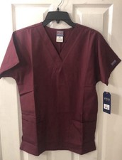 Cherokee Workwear Originals Women's V-Neck Scrub Top , Style 4700 XXS Wine 2XS