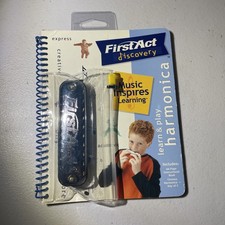 First Act Learn And Play With Chrome Harmonica UNUSED Key Of C Book 2005