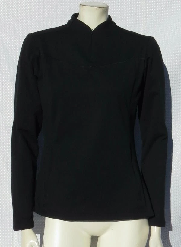Baleaf US Women’s Medium M Black Fleece Lined Warm Running Base Layer Top