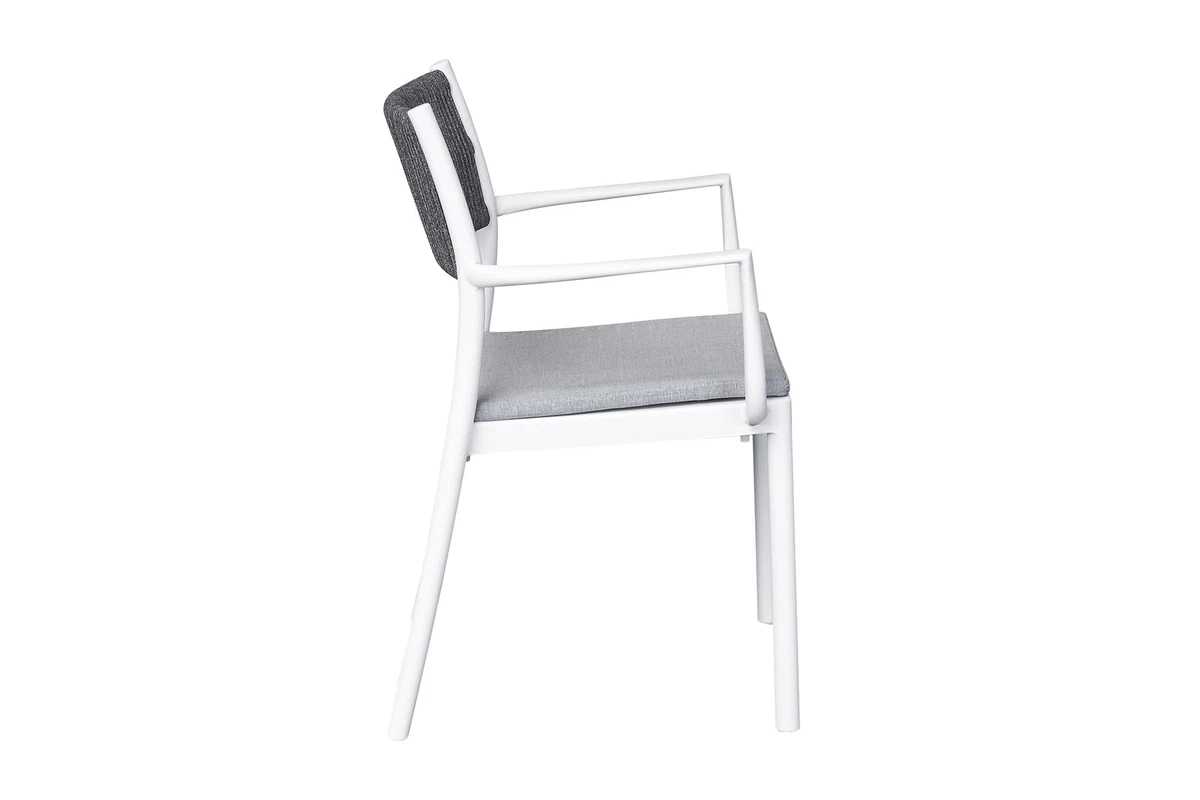 Silla apilable Lexx silla de jardín silla de bistró silla de plástico cuerda antracita