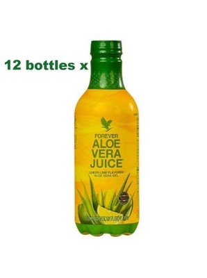 12 bottles new design of Forever Aloe Vera Juice 33.8 fl.oz  Original Rare.
