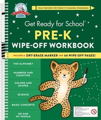 Get Ready for School: Pre-K Wipe-Off Workbook by Heather Stella (English) Spiral