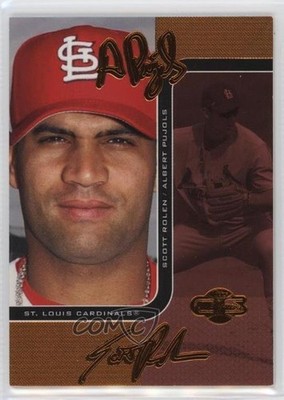 2006 Topps Co-Signers Changing Faces Red /150 Albert Pujols Scott Rolen HOF 04br