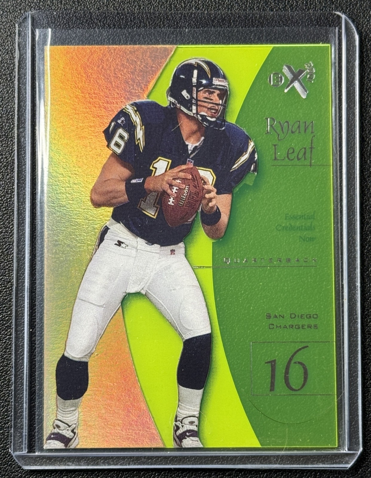 RYAN LEAF 1998 SKYBOX E-X2001 #56 ESSENTIAL CREDENTIALS NOW RC 40/56 ROOKIE