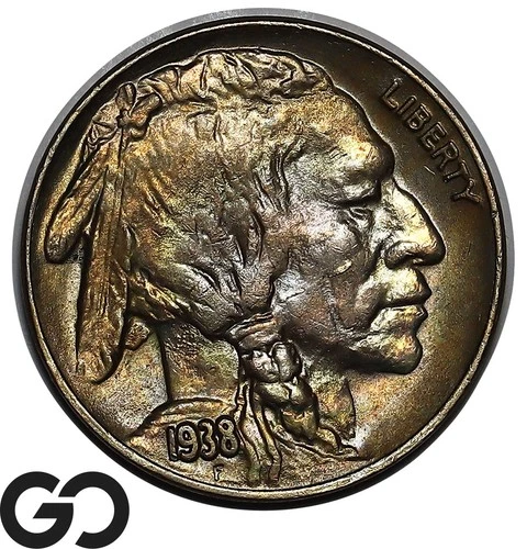 1938-D Buffalo Nickel, Beautiful Superb Gem BU++