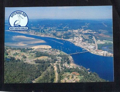 P0718 Australia NSW Batemans Bay Aerial View RS postcard