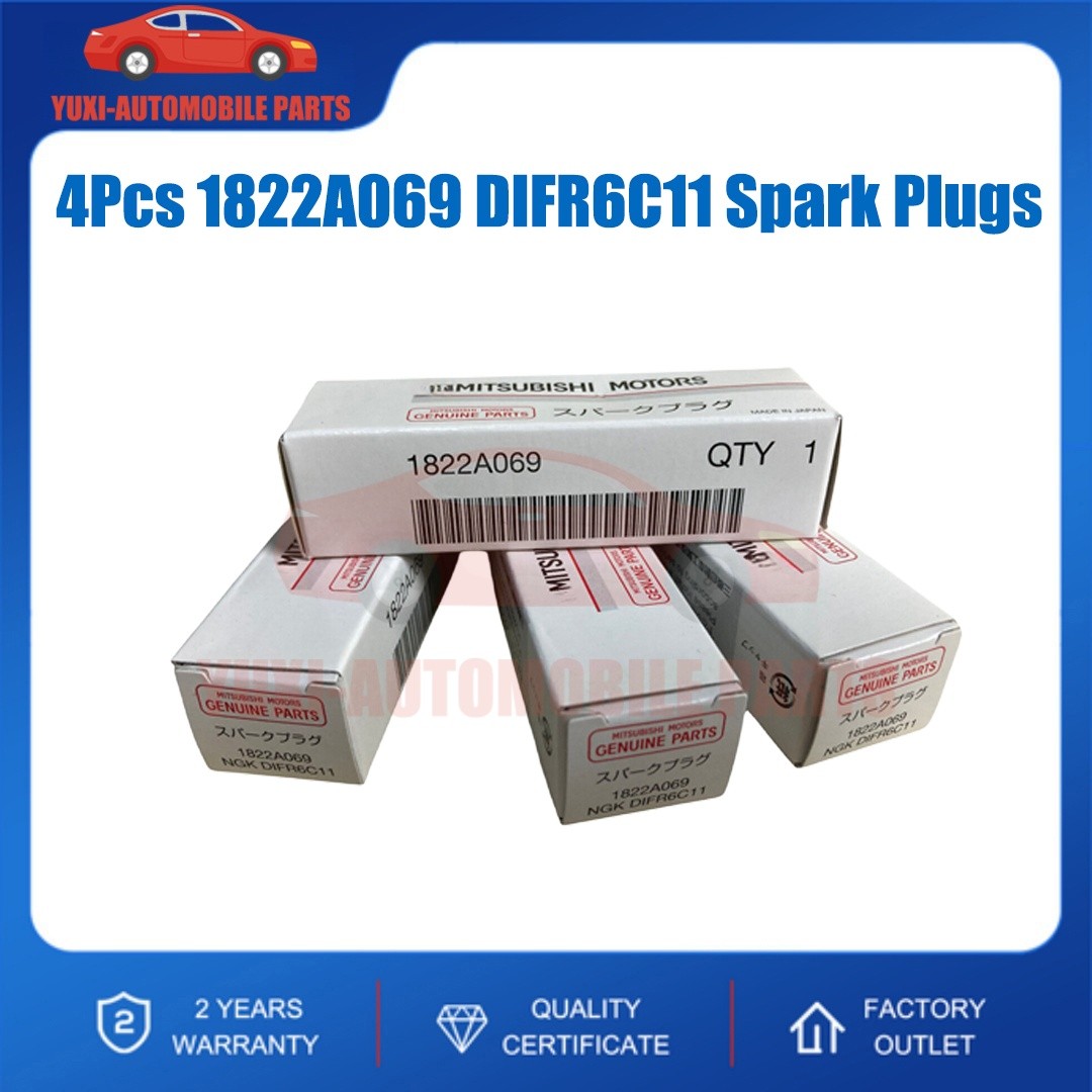 4Pcs 1822A069 DIFR6C11 Iridium Spark Plugs For 11-14 Mitsubishi RVR 2.0L L4 Kit