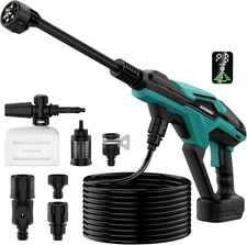 Cordless Pressure Washer for Makita 18V Battery, 800 PSI Portable Handheld Power